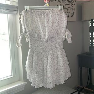 Strapless summer romper/ dress